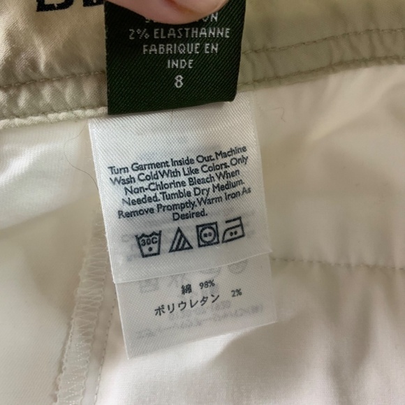 EDDIE BAUER ‘Blakely’ Cotton / Spandex Blend White Bermuda Shorts MADE IN INDIA - Picture 10 of 11